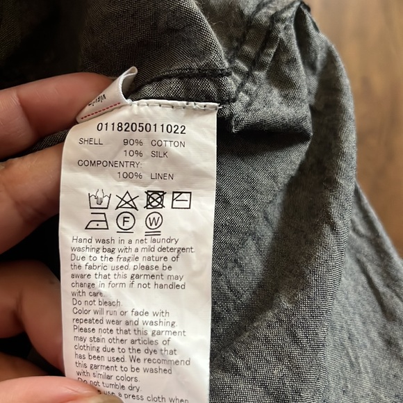 Visvim Long Sleeve Designer Button Down Shirt. Handmade of the finest materials - Picture 16 of 16